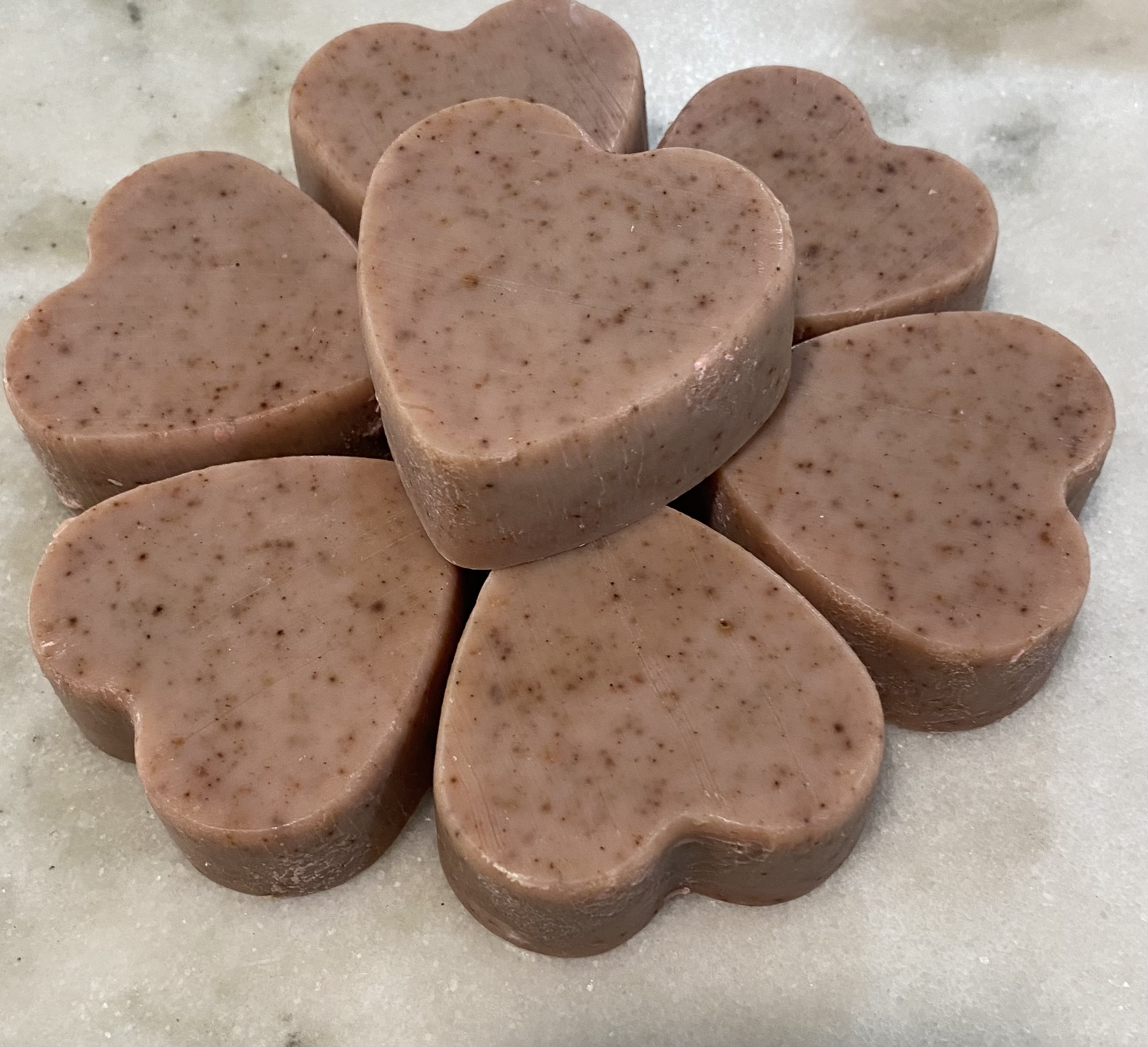 Yellow Dock and Hibiscus Vegan Soap real product photo